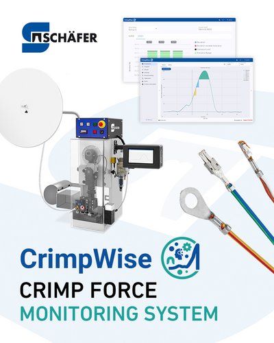 Crimpmaschine mit CrimpWise eM Innovative Crimpkraftüberwachung CrimpWise für die moderne Kabelproduktion