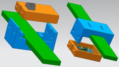 Bourns Clip-On-Stromsensor auf einer rechteckigen Standard-Stromschiene – ohne Kerben oder andere mechanische Anpassungen. Clip-On-Stromsensor für kostensensitive Anwendungen